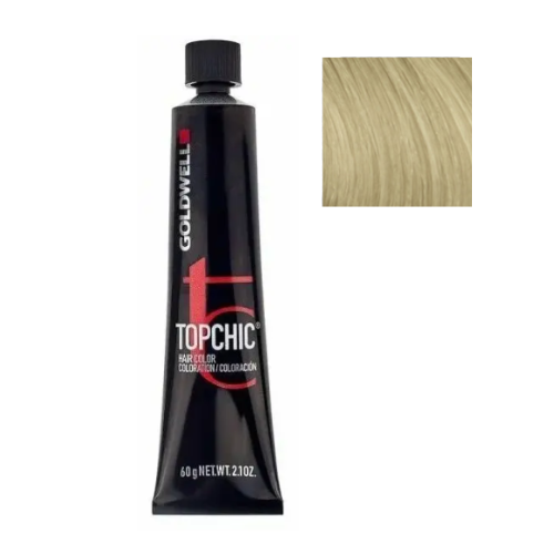 Стойкая профессиональная краска для волос - Goldwell Topchic Hair Color Coloration 10P (Перламутровый блондин пастельный)